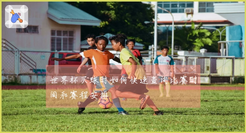 世界杯买球时如何快速查询比赛时间和赛程安排